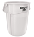 Conteneur brute Rubbermaid rond 167 Litres blanc