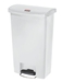 Poubelle Slim Jim Rubbermaid 50 L blanc