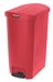 Poubelle Slim Jim Rubbermaid 68 L rouge étroit