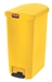 Poubelle Slim Jim Rubbermaid 68 L jaune étroit