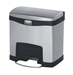 Poubelle Slim Jim Rubbermaid 15 L gris et noir