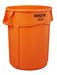 Conteneur brute Rubbermaid rond 121L orange