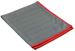 Chiffon microfibre carbone 40x50cm gris/rouge