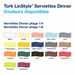 Serviette Tork Linstyle dinner blanche les 600