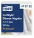 Serviette non tissé Tork Linstyle dinner blanche les 700