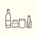 Sticker tri sélectif blanc pour verre 132x132 mm