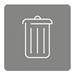 Aimant tri sélectif gris pour autres déchets 45x45 mm