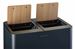 Poubelle tri sélectif Venus signature anthracite 2x40L