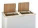 Poubelle tri sélectif Venus signature blanc mat 2x40L