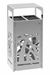 Poubelle de tri sélectif Cybel Extrême 2x60L inox