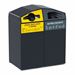 Poubelle caréné trirok 2x120L