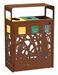 Poubelle de tri sélectif Cybel 3x60L corten