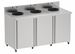 Poubelle de tri sélectif restaurant trinox 3x110L