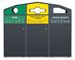 Poubelle caréné trirok 3x240L