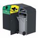 Poubelle caréné trirok 3x120L