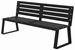 Banc en metal noir