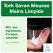 Savon mousse limpide Tork S4 6X1L