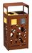 Poubelle de tri sélectif Cybel 2x60L corten