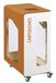 Poubelle de tri sélectif vigipirate à roulettes 90L cartouches cubatri blanc