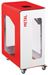 Poubelle de tri sélectif vigipirate à roulettes 90L métal cubatri blanc