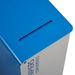 Poubelle de tri sélectif à roulettes 90L papiers confidentiels cubatri blanc