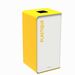 Poubelle de tri sélectif 75L plastique cubatri blanc