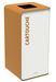 Poubelle de tri selectif 40L cartouche blanc