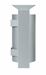 Poubelle murale exterieure 40 L Rossignol gris metal