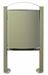 Poubelle sur pied exterieure 40 L Rossignol gris ciment