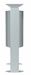 Poubelle sur pied exterieure Rossignol 40 L gris metal