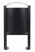 Poubelle sur pied exterieure 40 L Rossignol gris manganese