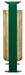 Poubelle bois exterieure Rossignol 60L vert mousse