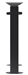 Poubelle exterieure vigipirate Rossignol 60L pieds noir