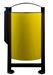 Poubelle de tri cendrier rossignol 2 flux gris et jaune