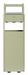 Cendrier extérieur poubelle 6L /30 L Rossignol gris ciment