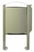 Poubelle cendrier pied exterieure 40 L Rossignol gris ciment