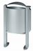 Poubelle cendrier pied exterieure 40 L Rossignol gris metal