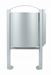 Poubelle cendrier pied exterieure 40 L Rossignol gris metal