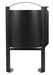 Poubelle cendrier pied exterieure 40 L Rossignol gris manganese