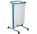 Support sac poubelle 110 litres sur roulettes bleu