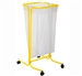 Support sac poubelle 110 litres sur roulettes jaune