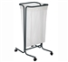 Support sac poubelle 110 litres sur roulettes gris