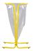 Support sac poubelle 110 litres sur pieds jaune 
