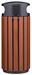 Poubelle extérieur aluminium 80L