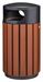 Poubelle extérieur aluminium 60L