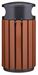 Poubelle extérieur aluminium 60L