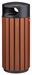 Poubelle extérieur 80L imitation bois galvanisé