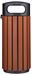 Poubelle extérieur 80L imitation bois galvanisé