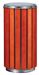Poubelle extérieur bois acier galvanisé Zeno