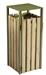 Poubelle exterieure bois Rossignol 110L vert olive